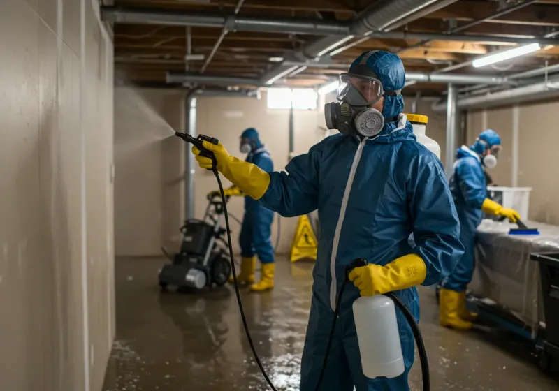 Basement Sanitization and Antimicrobial Treatment process in Perry County, IN