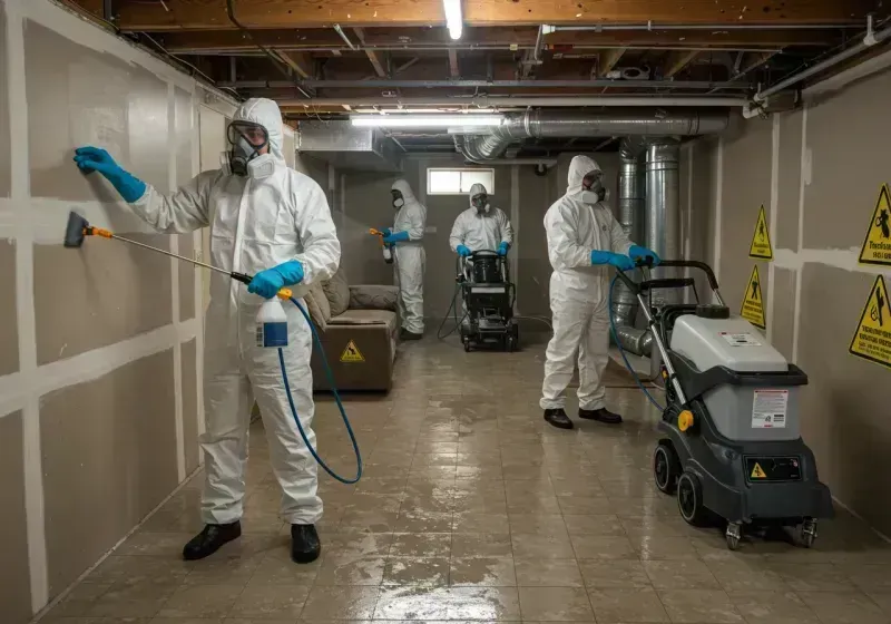 Basement Moisture Removal and Structural Drying process in Perry County, IN